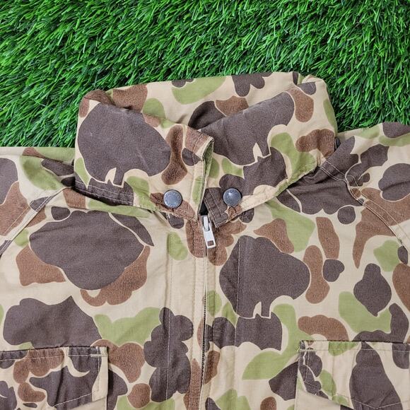Vintage 90s Cabelas Camo Jacket Small 21x26 Duck Hunter USA - Picture 10 of 16